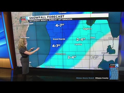 Weekend storm expected to bring 2″-7″ of snow
