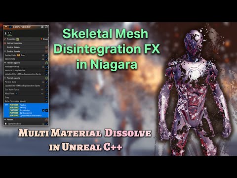 Create Skeletal Mesh Disintegration FX in Unreal Engine 5 | Niagara VFX Tutorial