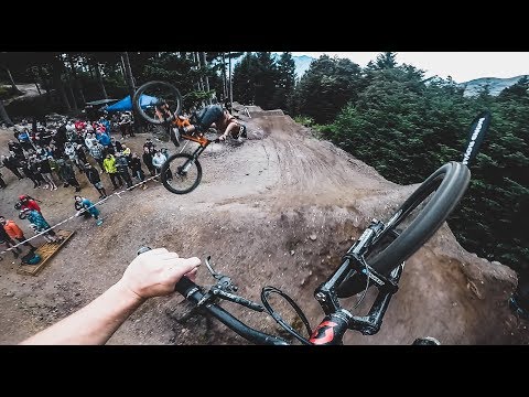 He almost jumped on me while backfliping !