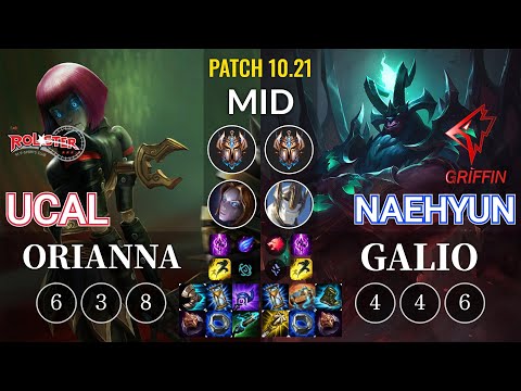 KT Ucal Orianna vs GRF Naehyun Galio Mid - KR Patch 10.21