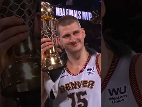 Nikola Jokic is presented with the Bill Russell Trophy as the #NBAFinals MVP! #Shorts