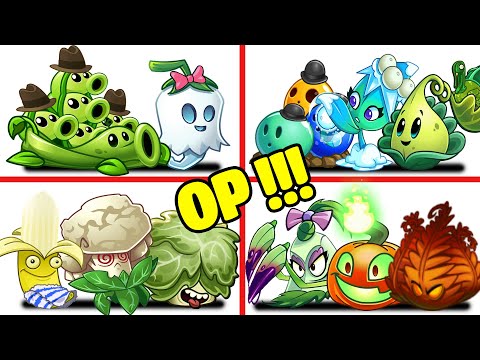 PvZ 2 4 Super Team Plants Vs Team Zombies Part 10 - Team So OP !!!