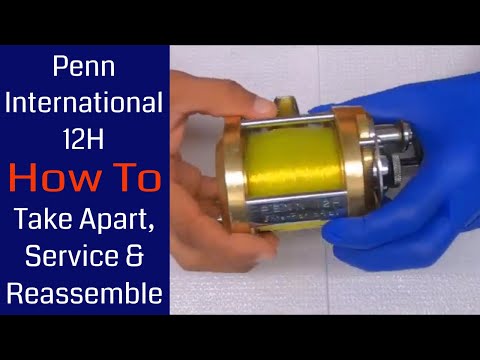 Penn International 12H Fishing Reel - How to take apart, service and reassemble