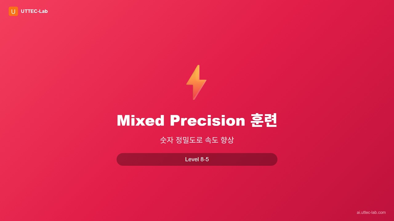 Mixed Precision 훈련 강의 영상