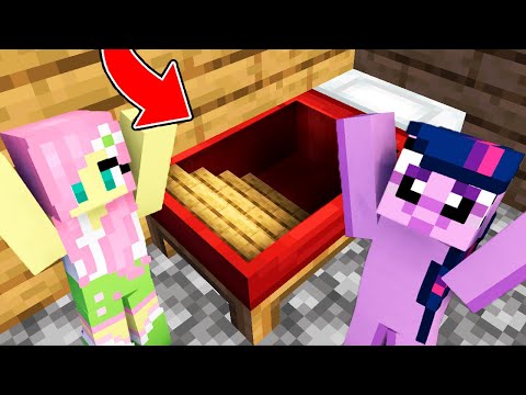 Secret Passage in My Little Pony Minecraft Bed