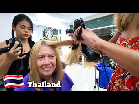 $8 Haircut & Blow Dry, Trim Split Ends (Mommy Makeover!) by Sai in Pattaya, Thailand 🇹🇭