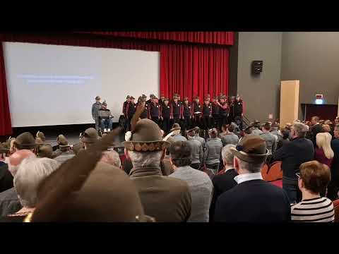Inno nazionale in occasione dell'incontro testimonianza con Luca Barisonzi