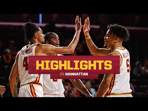USC Men's Basketball vs Manhattan Highlights | Trojans win 114-83