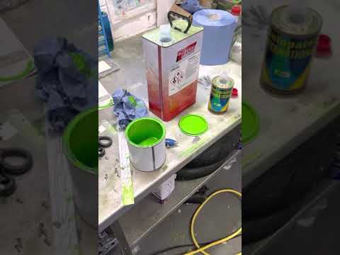 How to mix car paint. Understanding paint ratios with john.  Two pack paint