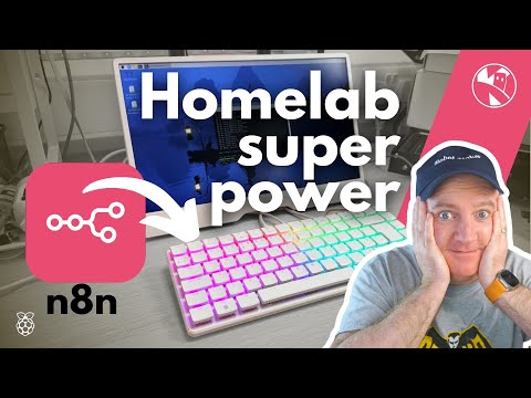 YouTube thumbnail for Give your homelab server superpowers with n8n