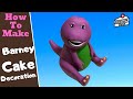 Barney The Dinosaur Cake Tutorial How To Make Barney Cake Topper Cake Decorating Video Caketastic