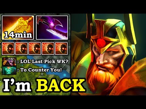 THE WRAITH KING HAS RETURN - Imba Right Click 14Min Radiance + Silver Edge Deleted Timber DotA 2