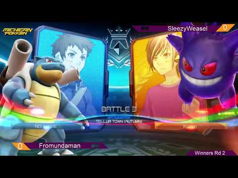 Fromundaman (Blastoise) vs SleezyWeezel (Gengar) - Pokken in Michigan - 6/8/18
