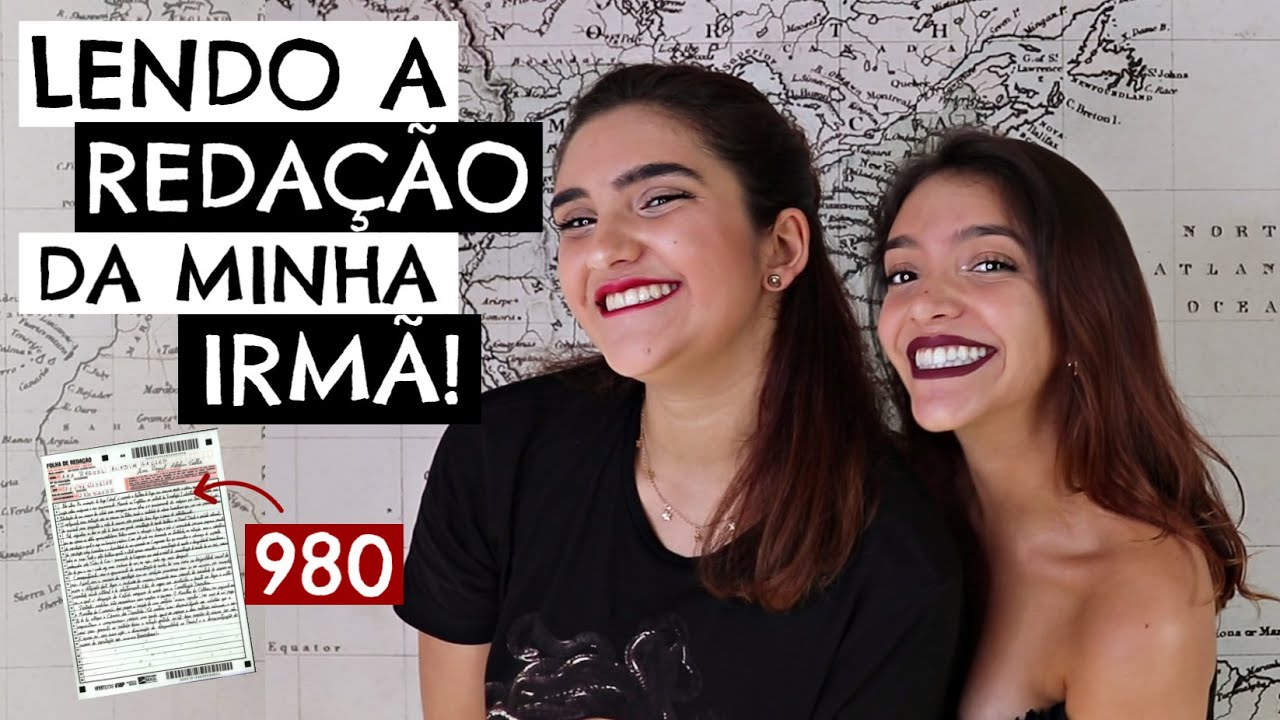 LENDO A REDAÇÃO 980 DA MINHA IRMÃ VESTIBULANDA DE MEDICINA! Débora Aladim