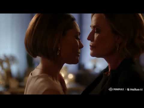 Dos lesbianas maduras y bien arregladas de 30 años se besan