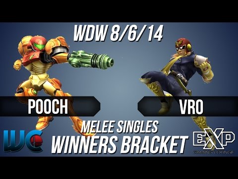 WDW 8/6/14 - Pooch (Samus/Marth) vs. Vro (Falcon/Marth) Melee Singles Bracket