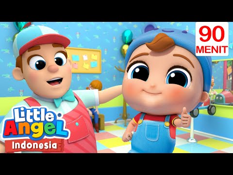 Bayi Imut Potong Rambut✂️ | Little Angel Bahasa Indonesia | Kartun dan Lagu Anak