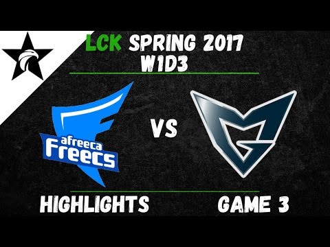 AFS vs SSG Highlights Game 3 LCK Spring W1D3 2017 Afreeca Freecs vs Samsung Galaxy