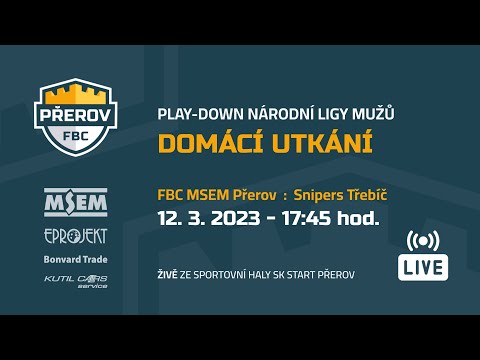FBC MSEM Přerov - Snipers Třebíč (play-down 5)