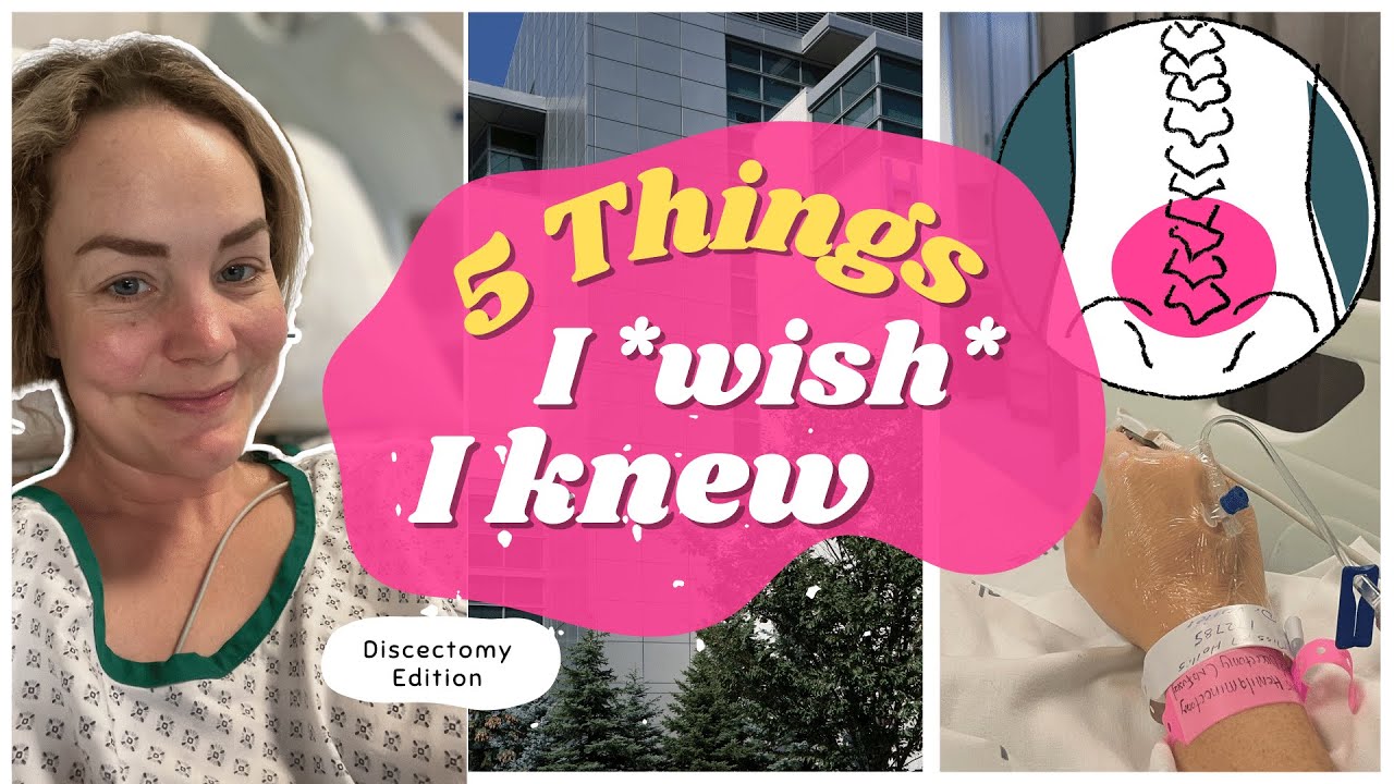 Discectomy recovery / mini vlog & what I wish I knew! (L4/L5 herniated disc)