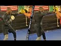 KAMARU USMAN SHOWS CANELO RIGHT HAND ERASER IN SNEAK PEAK OF BOXING SKILLS ON THE PADS