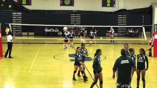 preview picture of video 'Yosemite Badgers Varsity Volleyball 2012-09-15 vs Alisa game 2'