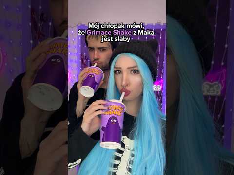 Odtwarzamy GRIMACE SHAKE z McDonald’s!💜😳 #grimaceshake #grimacemonster #przepisy #mcdonalds