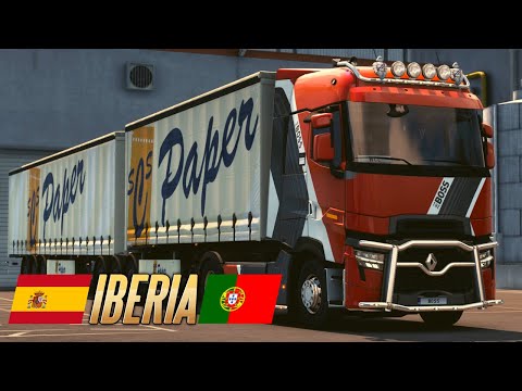 Euro Truck Simulator 2 Iberia DLC  Zaragoza To Barcelona Spain | No Mods