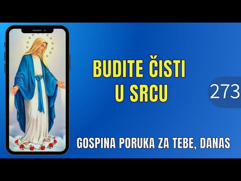 ČISTI KAO ISUS I GOSPA - GOSPINA PORUKA
