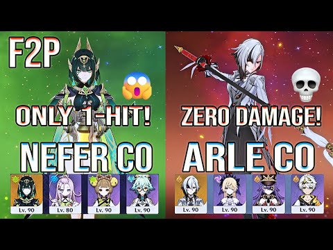 💥 F2P Nefer + Arlecchino No-Damage — Spiral Abyss 12 DESTROYED! | Genshin Impact