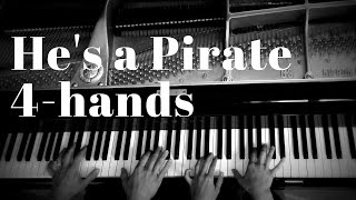 He's a Pirate 4-hands piano arrangement