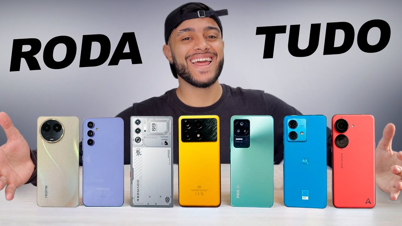 TOP 7 Celulares Gamer BOM e BARATOS que RODA TUDO em 2024!