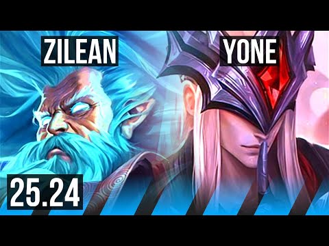 ZILEAN vs YONE (MID) | 24K damage | KR Grandmaster | 25.24