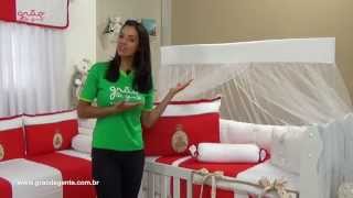 Quarto para Bebê Urso Real Vermelho | Ref: 47320