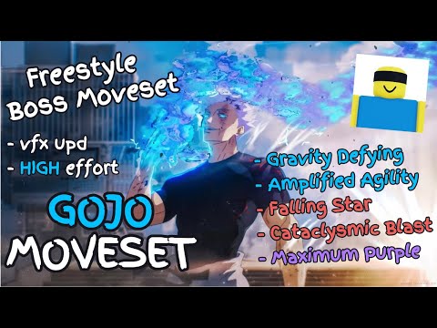Freestyle Gojo BOSS Moveset | JJS Skill Builder | [Tutorial at 100 Likes]