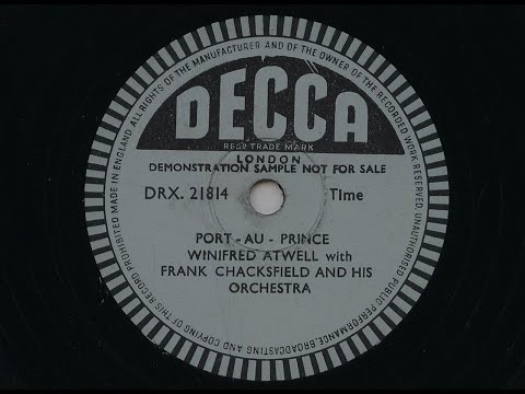 Winifred Atwell with Frank Chacksfield 'Port Au Prince' 1956 Demo 78 rpm