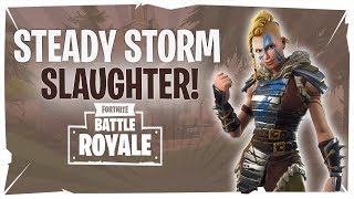 Steady Storm SLAUGHTER - Fortnite Battle Royale Gameplay