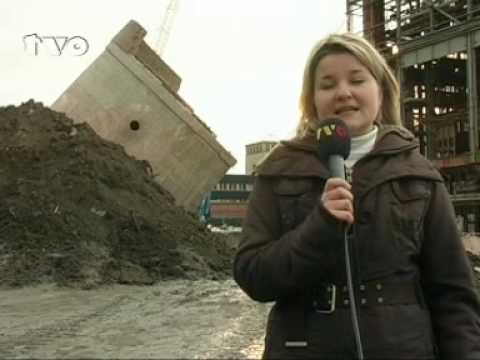 Sprengung Kraftwerk Arzberg Schornstein