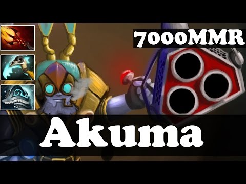 Dota 2 - Akuma 7000 MMR Plays Tinker - Ranked Match Gameplay