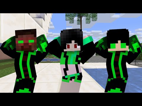 MONSTER SCHOOL : CHICKEN WING MEME EARTH ELEMENT HEEKO, SADAKO, HEROBRINE - MINECRAFT ANIMATION