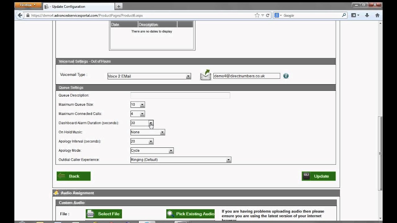 Call Queuing - How to set one up using our online management tool.