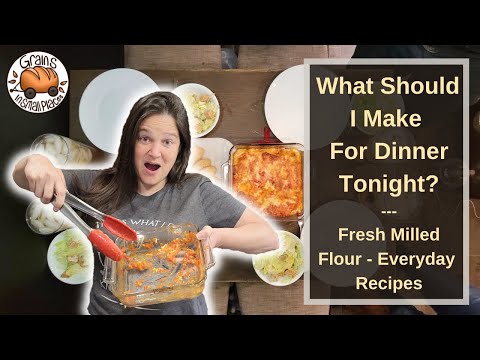 What Should I Make For Dinner Tonight? | Fresh Milled Flour Recipes | Kamut Manicotti Pasta