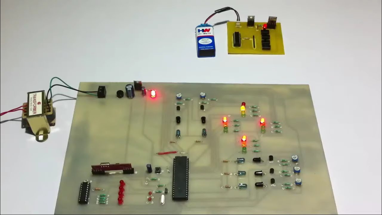 Traffic Controller Based On Density With RF Remote Override