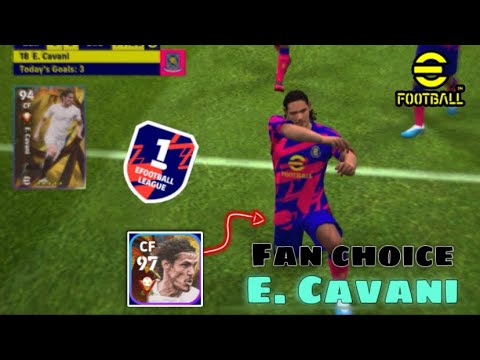 97 Rate E. Cavani Destroy Division 1 Oppo 🥵 efootball