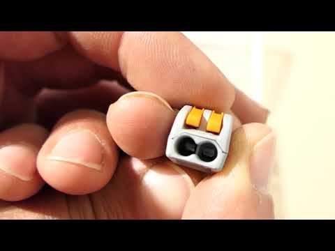 GEARBEST - 2-3-5 Holes Spring Conductor Terminal Block Wire Connector 30pcs - Gray