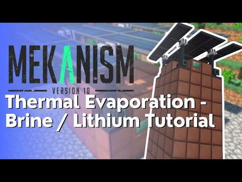 Mekanism - How to get Lithium / Brine with Thermal Evaporation