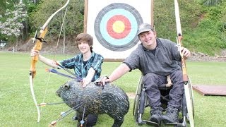 IHC Volunteering: Shane and Ben try archery