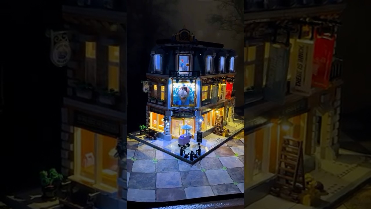 Building this Awesome Art Gallery from @LUMIBRICKS_OFFICIAL #LUMIBRICKS  #LUMIBRICKSArtWeek