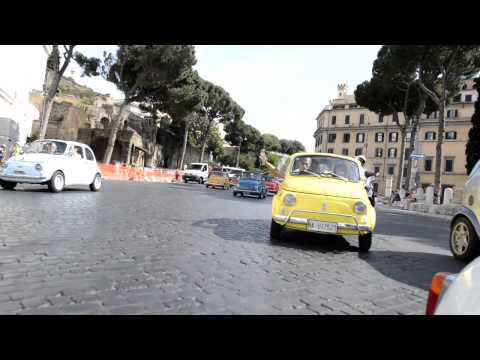 FIAT 500 Vintage cars rental in Rome - convoy tours, free rental, slow journeys