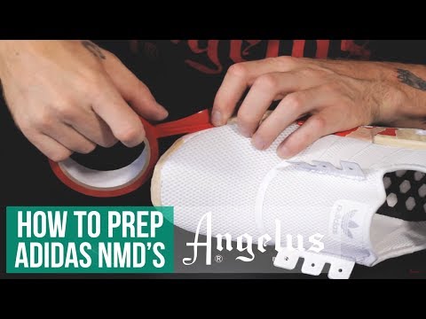 Part of a video titled How To Prep NMDs | Ultimate Tips & Tricks - YouTube